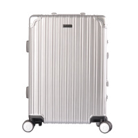 Volkswagen大众 方正复古铝框行李箱 0908 银色20寸