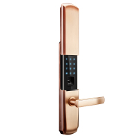 美的(Midea)指纹锁MOLK-LA012-B 家用防盗电子锁指纹密码锁 智能安防 手机智能互联多种开门方式(左开门)