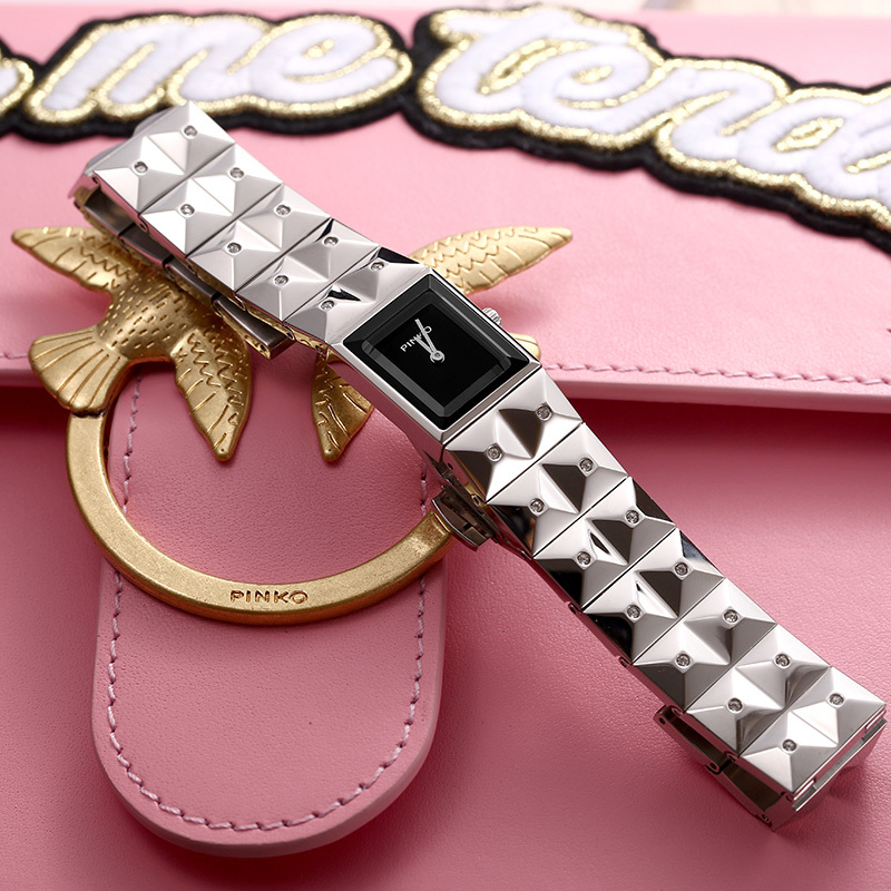 意大利进口pinko简约时尚石英女表cherimola系列银钢带pk2322l11m