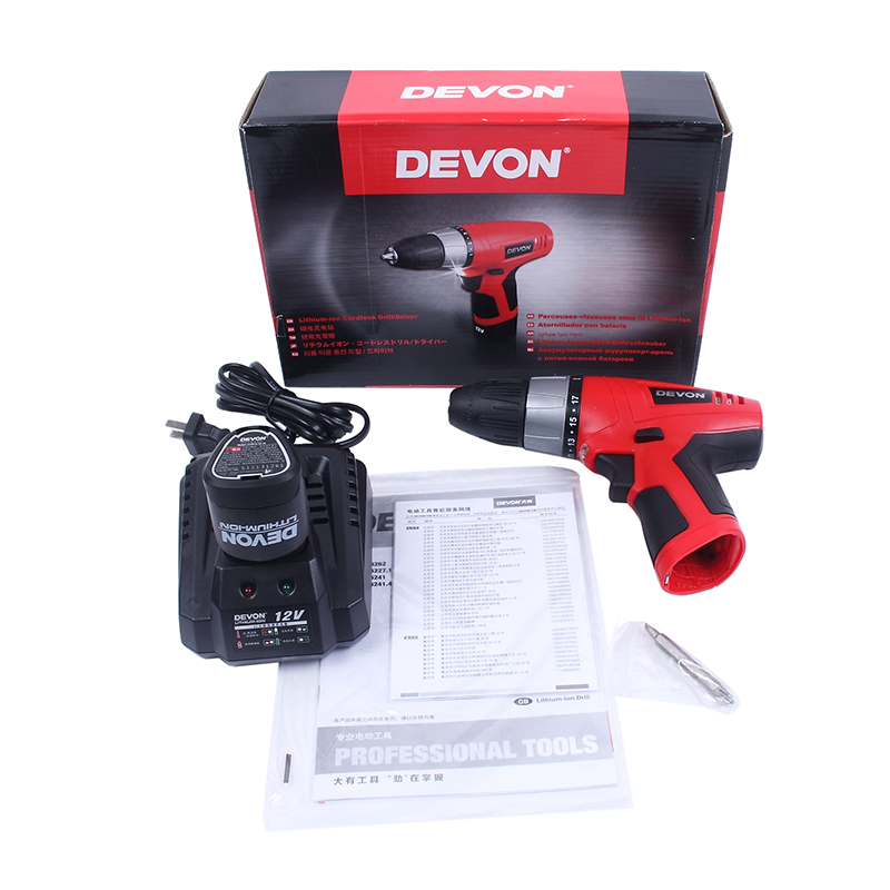 Devon 12V充电式锂电钻(单电)5241/[1台]
