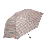 天堂伞 格子 三折 雨伞 驼色 339S (把)