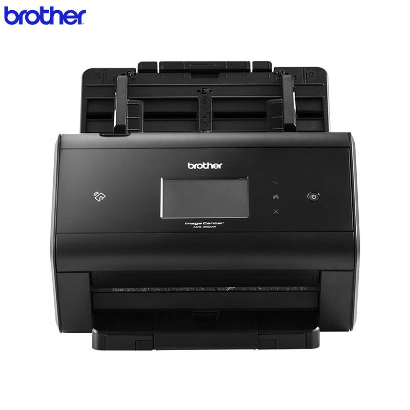 兄弟(brother) ADS-3600W有线/无线网络高速扫描仪 A4双面馈纸式每分钟50张/100面 U盘保存 黑色图片