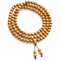 悦木之源 天然印度老山檀108颗佛珠手链6mm