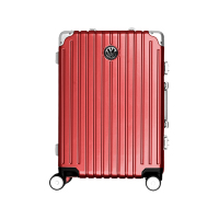 Volkswagen大众 复古旗舰款铝框行李箱 0906 20寸深红