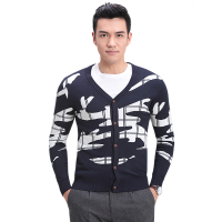 红豆（Hodo）毛衣男 针织衫男毛衣男毛衫男2017男士V领修身针织衫