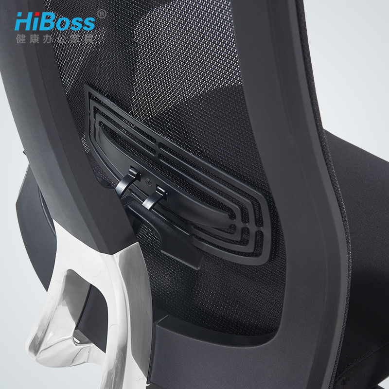 HiBoss 网布办公椅老板椅工程学椅子电脑椅家用老板转椅