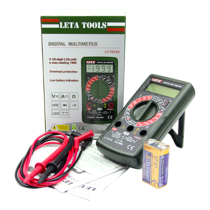 【苏宁自营】勒塔（LETA）工具 数字万用表 掌上型多用表 仪器仪表 LT-TN720