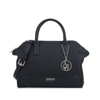 ARMANI JEANS LOGO挂件荔枝纹女士手提斜挎包 9223467A821-1