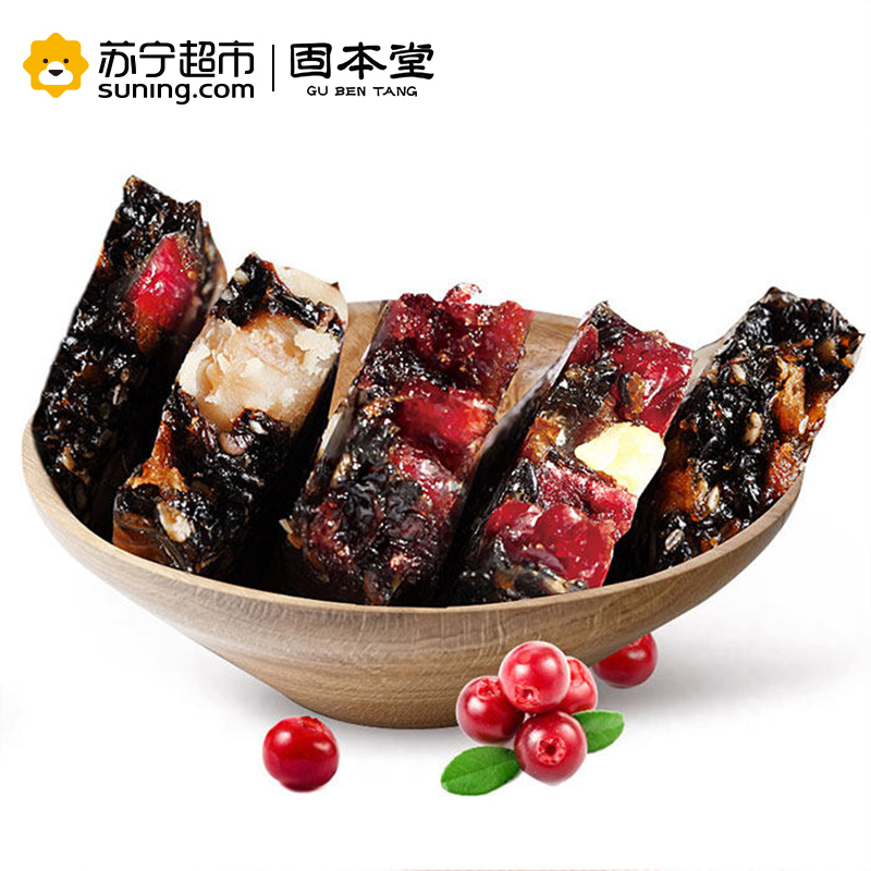 固本堂(GuBenTang)蔓越莓口味阿胶糕 阿胶固元膏 即食阿胶500g 礼盒装