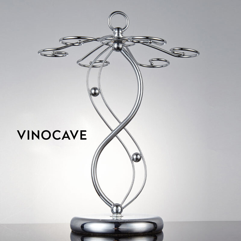 维诺卡夫 vinocave酒杯架 红酒架悬挂酒杯架 创意酒架 红酒杯架配红酒杯 红酒杯架 8字回旋杯架