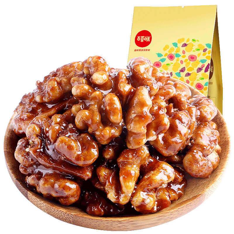 百草味(BE&CHEERY)琥珀桃仁168g/包 核桃坚果 核桃仁 百草味出品