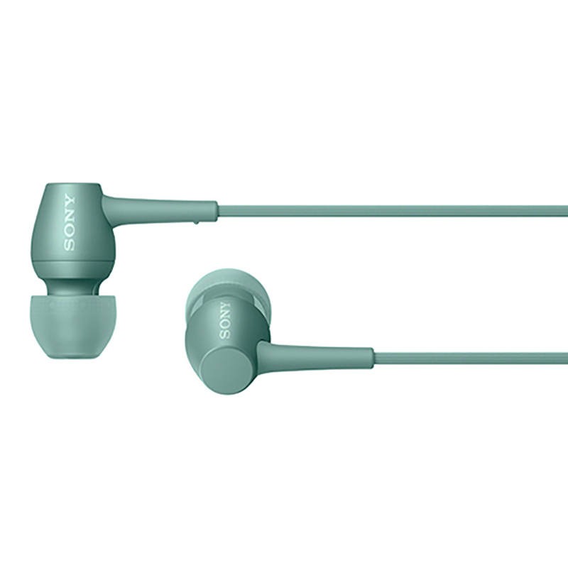索尼（SONY）立体声耳机IER-H500A（薄荷绿色）有线控 防缠绕耳机线