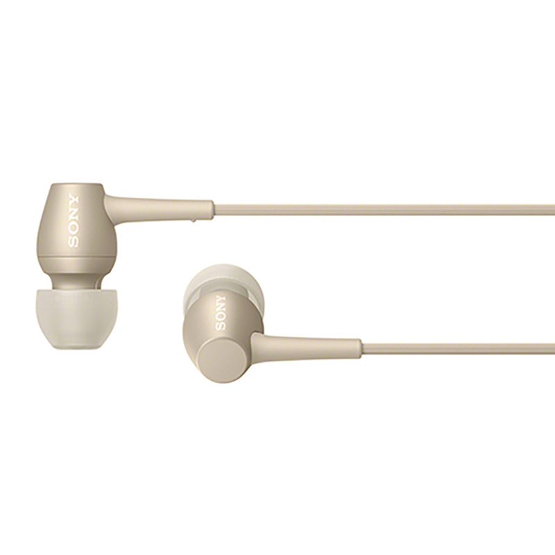 索尼(SONY)立体声耳机IER-H500A(浅金色)有线控 防缠绕耳机线