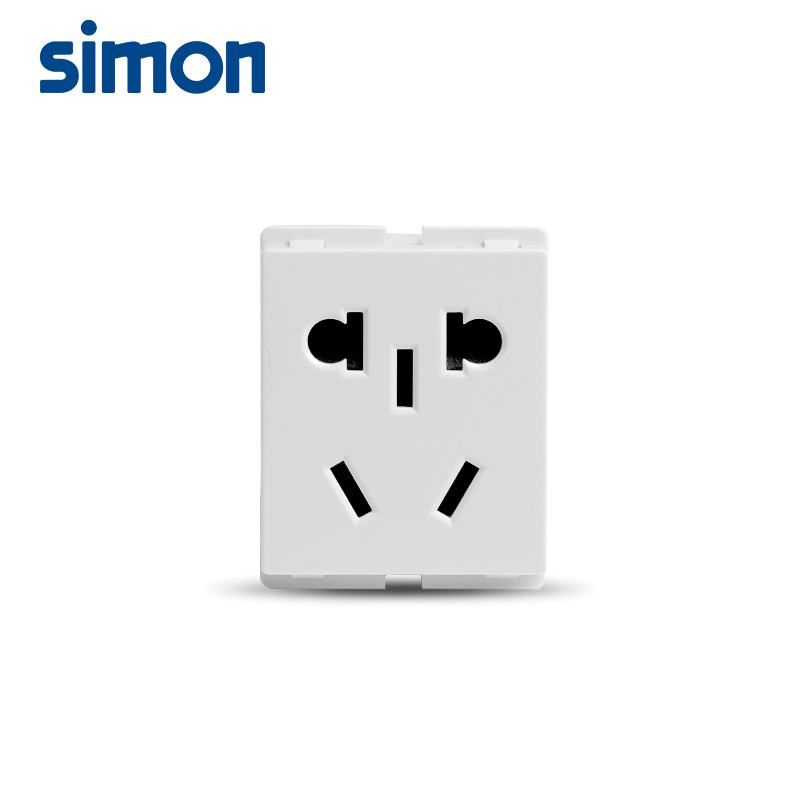西蒙simon118型号雅白色系列六孔 九孔 十二孔 墙壁插座面板