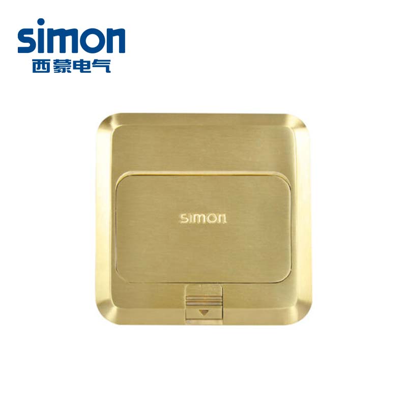 西蒙(simon)五孔铜色信息地插TD120F19