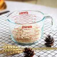 康宁(Pyrex)量杯500ML美国进口康宁耐热玻璃杯 带刻度量杯 多用测量杯
