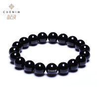 雨果的冒险晶石灵彩宝天然巴西黑玛瑙手链宝石手珠手串饰品礼物_2