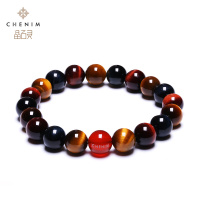 chenim晶石灵天然彩虎眼石手链男女款单圈虎睛石水晶手串时尚饰品支持复检_1