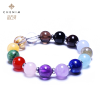 chenim晶石灵彩宝女款多宝绚丽手珠彩色宝石时尚手链手串饰品12mm_1