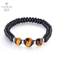 chenim晶石灵彩宝虎眼石红玛瑙手链情定三生时尚彩色宝石手珠饰品_1