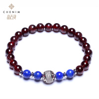 chenim晶石灵彩宝石榴石青金石手链女款手珠彩色宝石饰品_1
