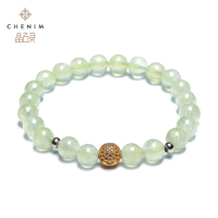 chenim晶石灵彩宝葡萄石手珠手链时尚女款手串彩色宝石饰品支持复检_1
