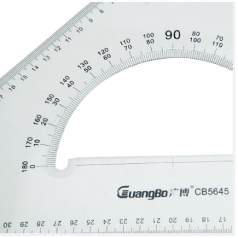 广博(Guangbo) 45cm 多用斜边 三角尺 CB5645(包*5把)
