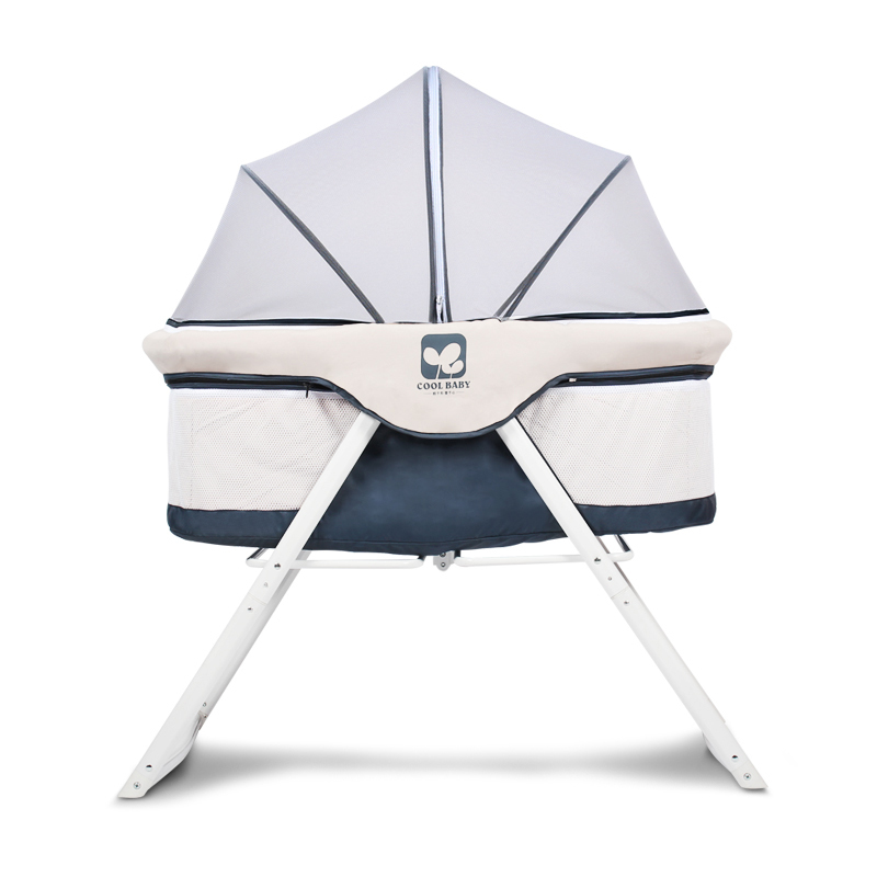 coolbaby婴儿床欧式免安装多功能游戏床宝宝可折叠便携旅行摇篮床