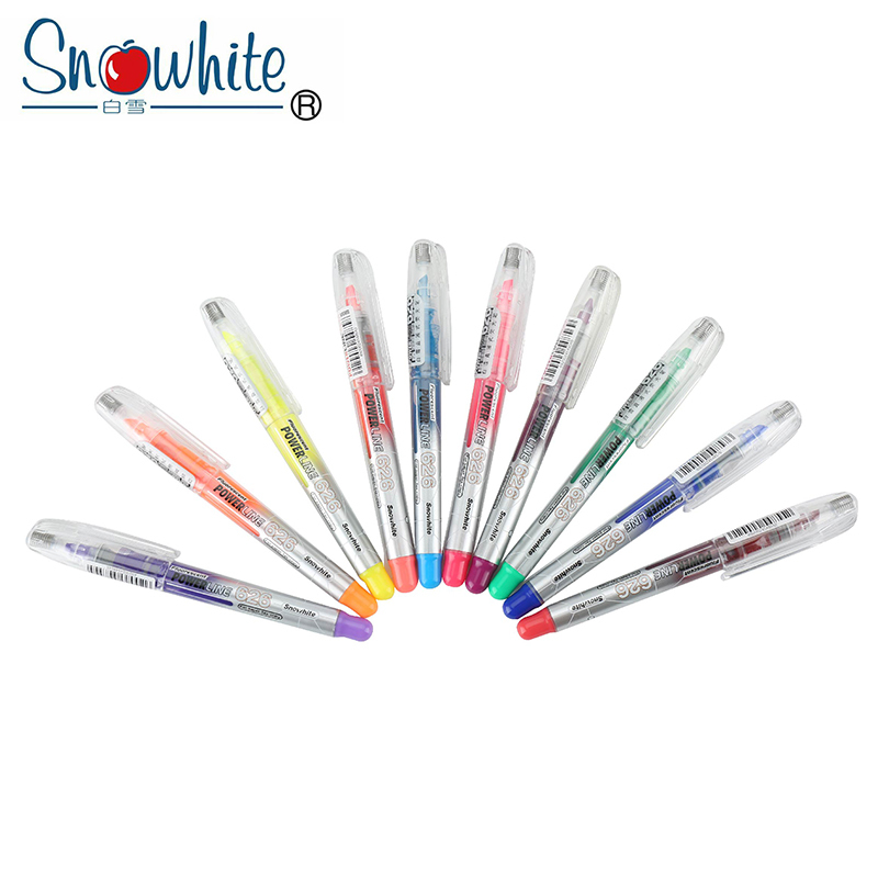 白雪(Snowhite)橙色/红色/黄色 荧光笔 PVP-626 (盒*12支)