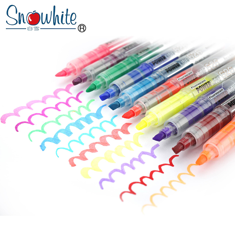 白雪(Snowhite)橙色/红色/黄色 荧光笔 PVP-626 (盒*12支)