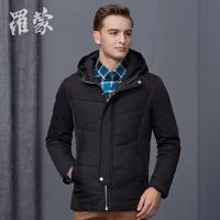 罗蒙羽绒服男士修身连帽青年时尚休闲外套羽绒衣冬季新_1
