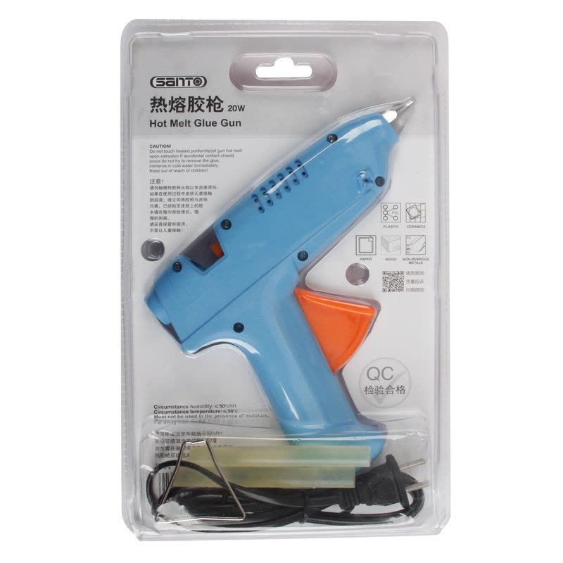 赛拓(SANTO)1628 热熔胶枪20W 粘合修复DIY神器手工艺必备 填缝枪图片