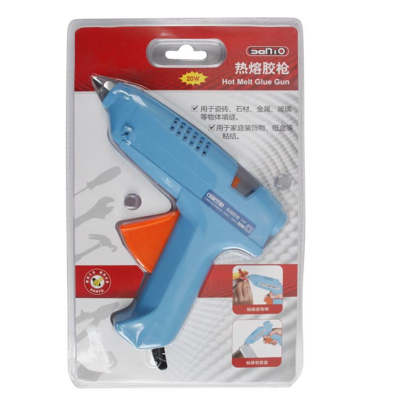 赛拓(SANTO)1628 热熔胶枪20W 粘合修复DIY神器手工艺必备 填缝枪图片
