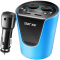 先科(SAST) 通用车载蓝牙音乐版 车充杯 汽车车载充电器 蓝色AY-T01S 双USB接口 点烟器电源 一拖二插头
