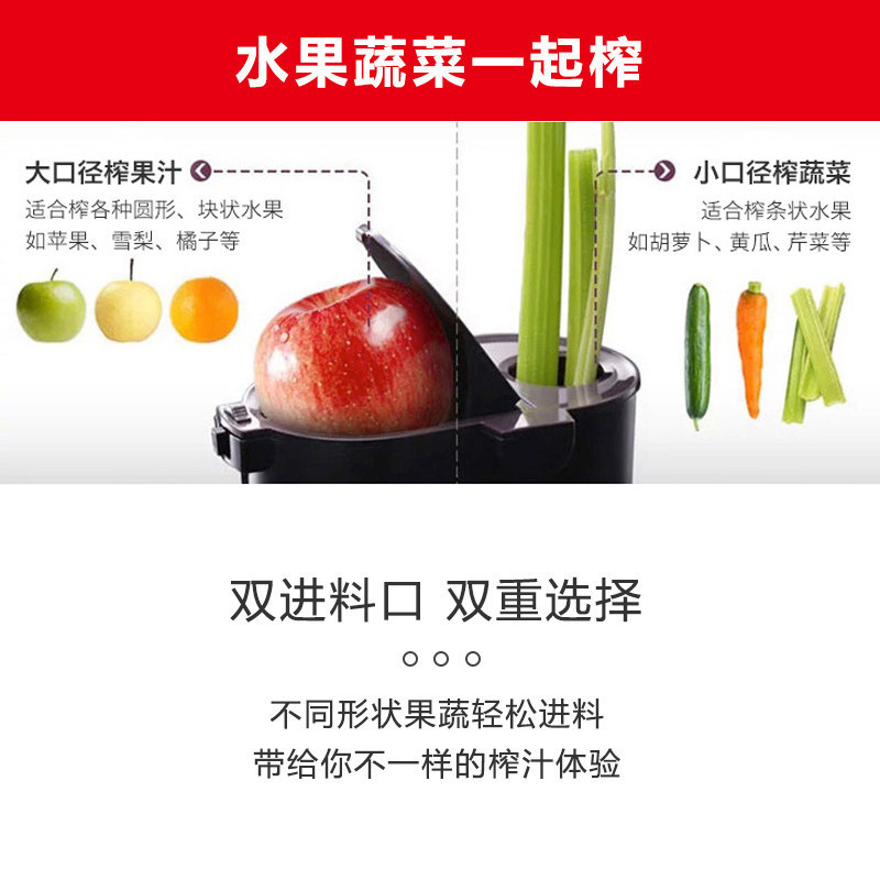 恩优希(NUC)原汁机 OM-240第四代 大小口径双进料口慢速榨汁机