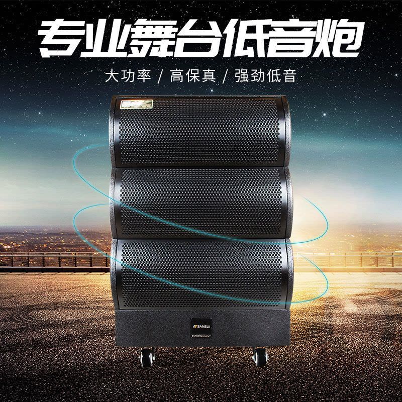SanSui/山水 SG5-215专业舞台超低音箱同轴低音 婚礼教堂酒吧会议 户外专业舞台智能音响音箱广场舞低音炮音响图片