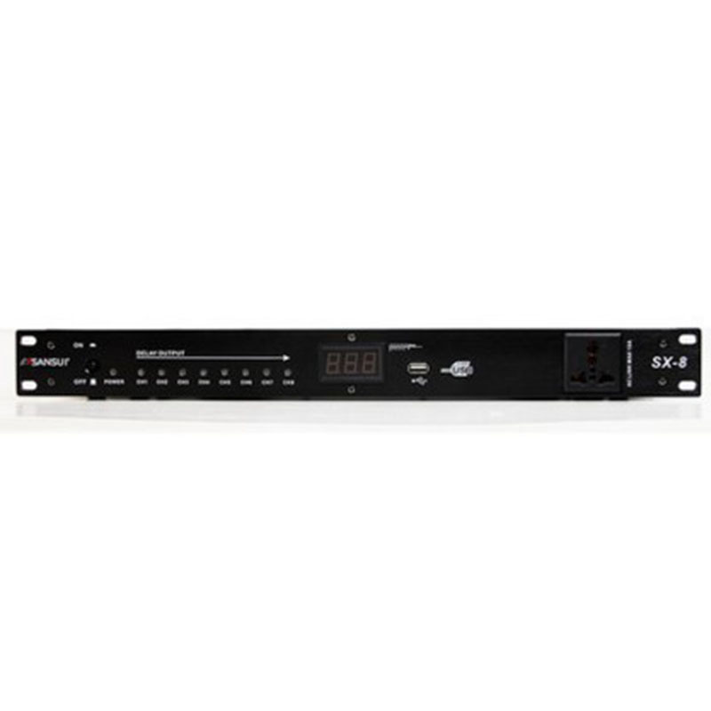 Sansui/山水 SX-8路电源时序器8路USB插座专业舞台会议控制器山水品牌