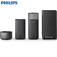 飞利浦(PHILIPS)E6 音响家庭影院 无线蓝牙音响随需环绕声 Fidelio旗舰 E5升级版 E6 黑色