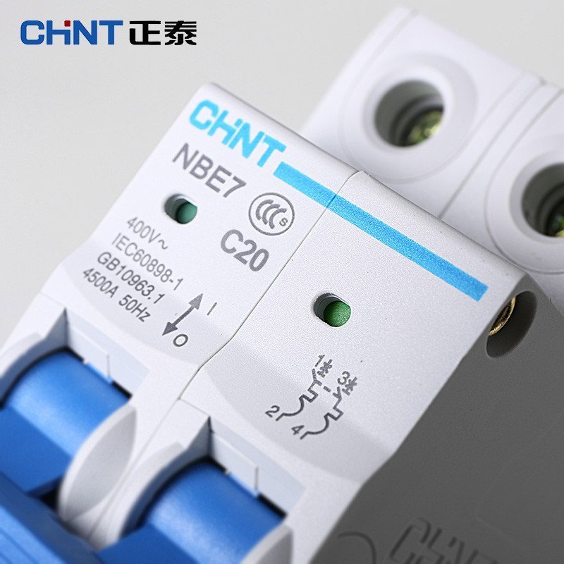 正泰CHNT空气开关 家用小型断路器NBE7 2P 20A