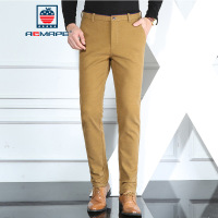 AEMAPE美国苹果 休闲裤男士棉质磨毛弹力秋冬新款百搭时尚男式长裤