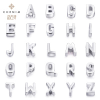 chenim晶石灵S925银DIY配件26个字母串饰品送女友礼物_1