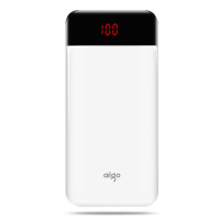 爱国者(aigo)30000毫安E30000充电宝移动电源便携15W双向快充高密度聚合物适用于苹果小米华为Type-C白