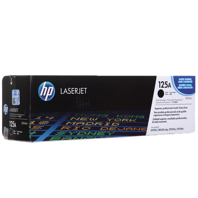 惠普（HP）CB540A 125A黑色硒鼓(硒鼓/粉盒)黑色硒鼓 （适用CP1215 1515n 1518ni ）高清大图