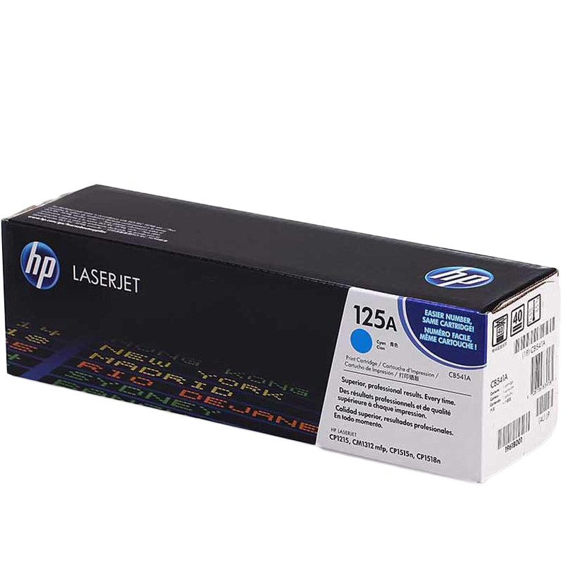 惠普（HP）CB541A 125A 彩色青色硒鼓 适打印机CP1515n/CP1518ni/CP1215/CM1312高清大图