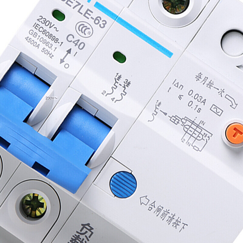 正泰CHNT 空气开关 家用断路器 漏电保护开关 漏电保护器 NBE7LE 2P 40A