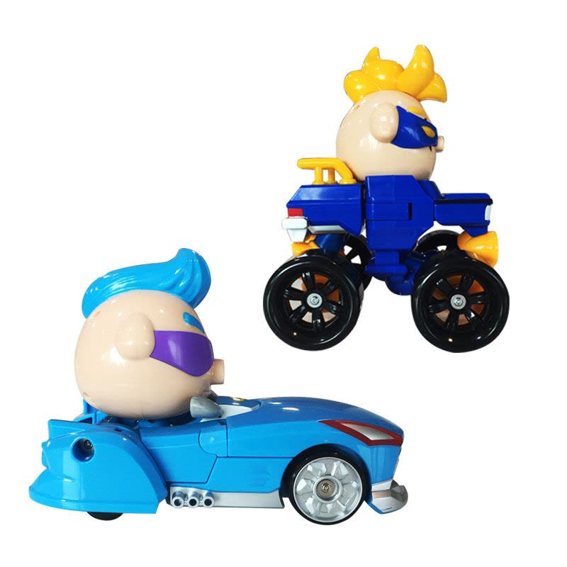 猪猪侠之超星锁超星萌宠超级变形卡丁车套装两只装（超人强+波比）YS8651B 儿童动漫玩具图片