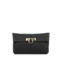Salvatore Ferragamo萨尔瓦多菲拉格慕 金属锁扣荔枝纹牛皮女士手拿包 628825