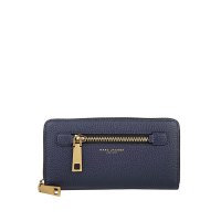 MARC JACOBS 荔枝纹金饰拉链纯色女士长款钱包 M0009546-1