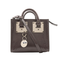 Sophie Hulme索菲·休姆 ALBION BOX鱼鳞纹牛皮迷你女士手提斜挎包 BG070SN