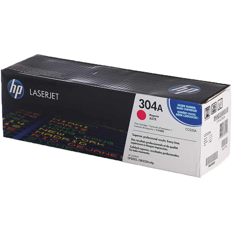 惠普（HP）CC533A 304A 彩色 红色硒鼓(硒鼓/粉盒) 适用打印机cp2025 cm2320高清大图